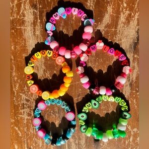 Colorful Inspirational Kids Bracelets Set